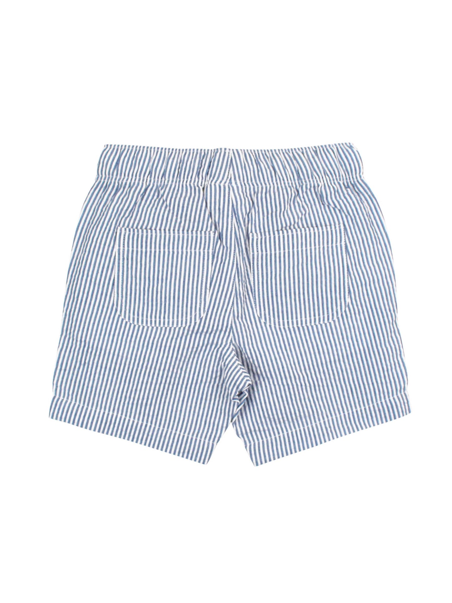 Boys Classic Blue Seersucker Shorts