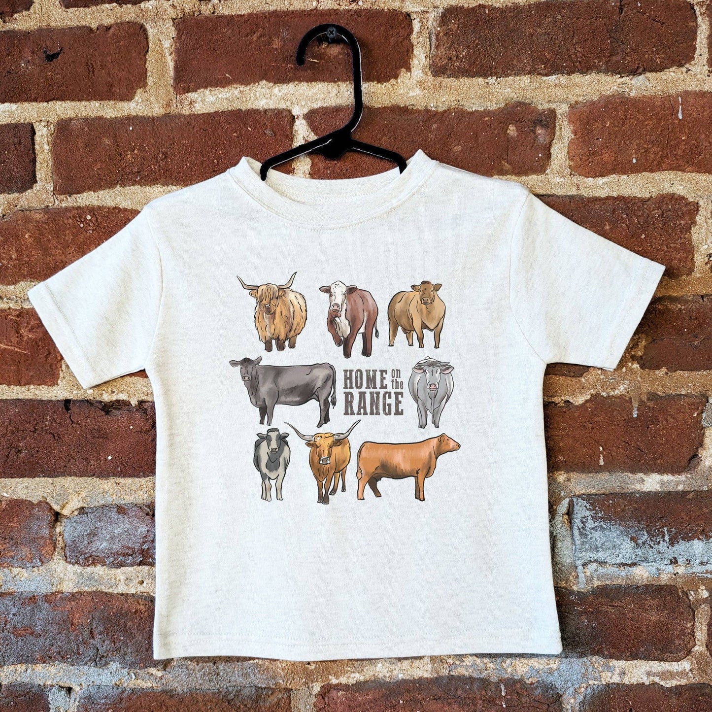 "Home on the range" Beige Toddler or Youth T-Shirt
