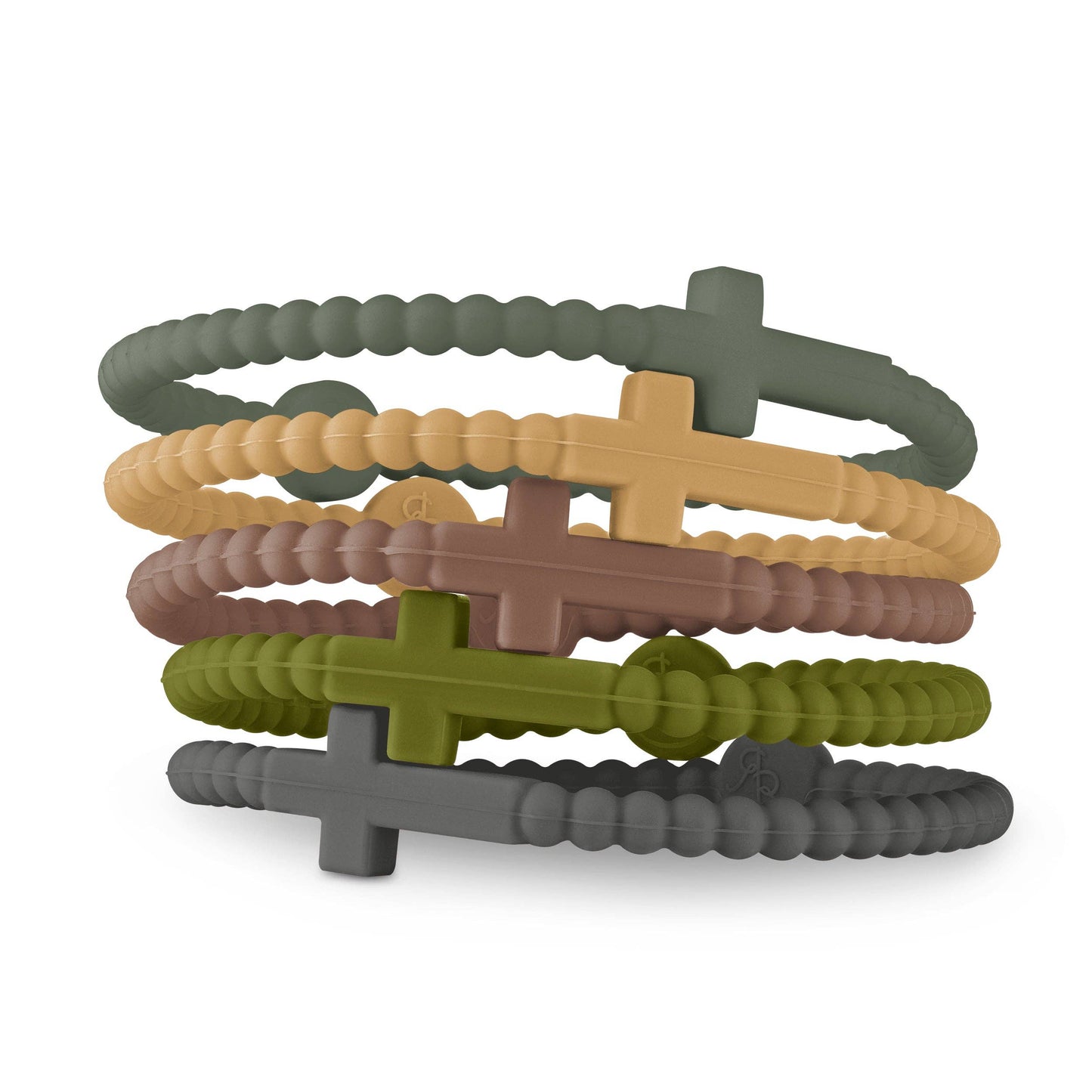 Jesus Bracelets Pack of 5 (silicone cross bracelets)