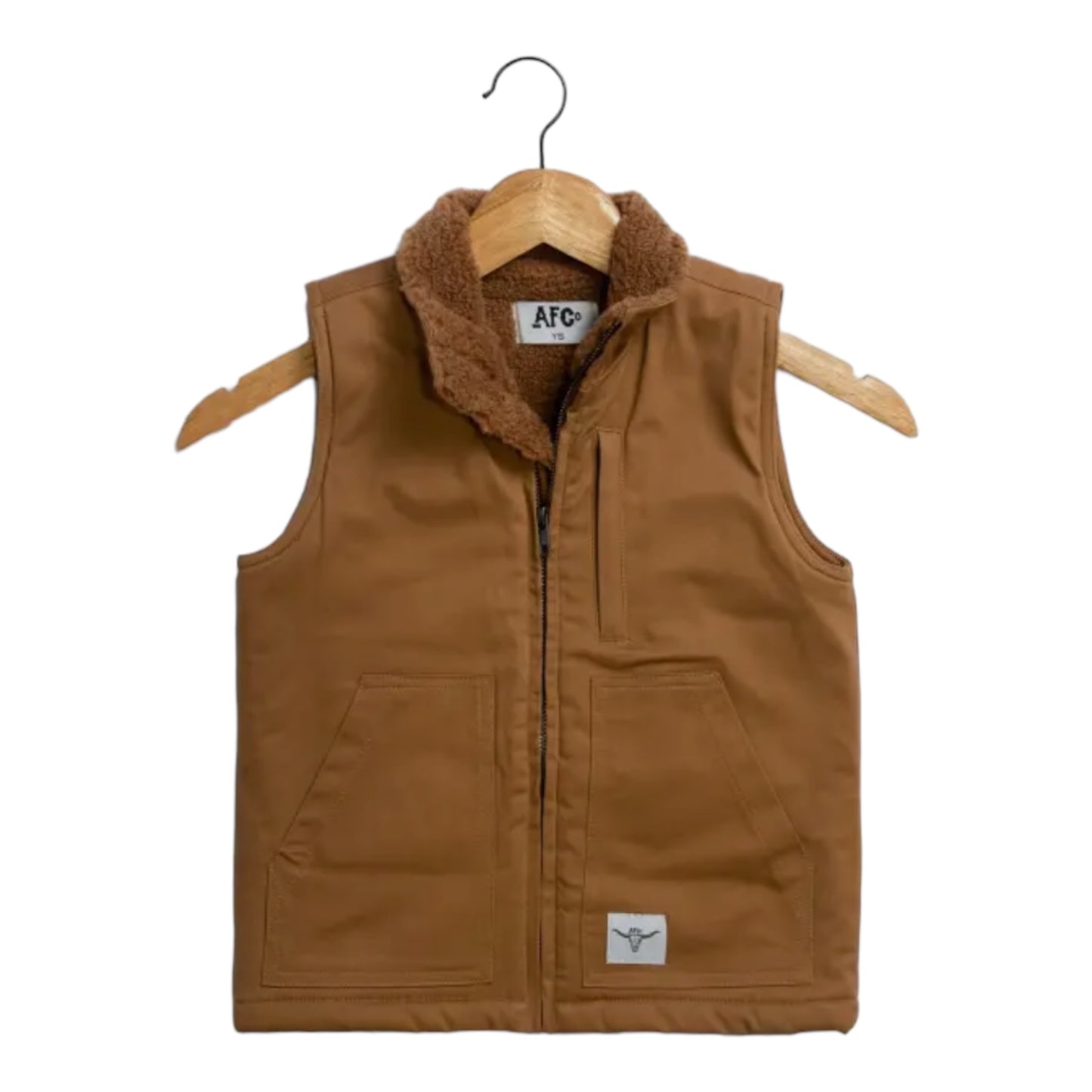 Western Brown Work Sherpa Vest