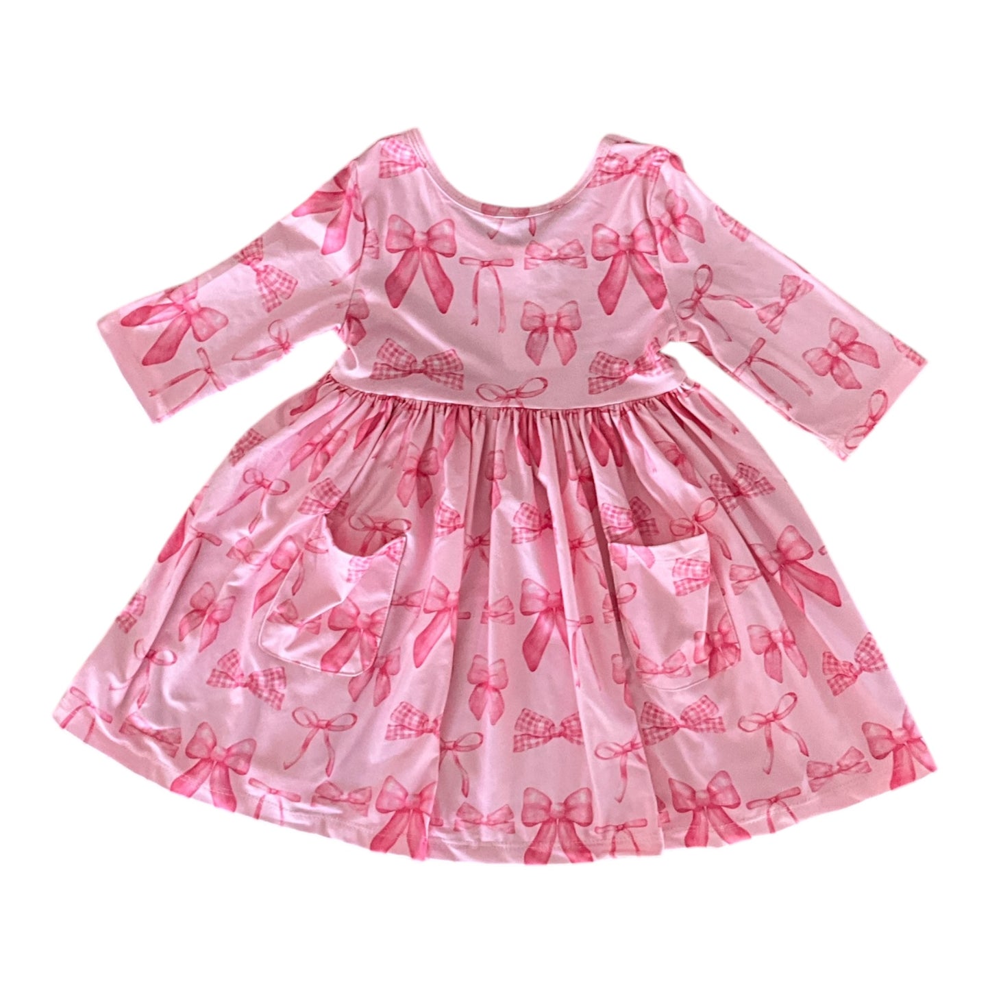 Blushing Bows Twirl Dress