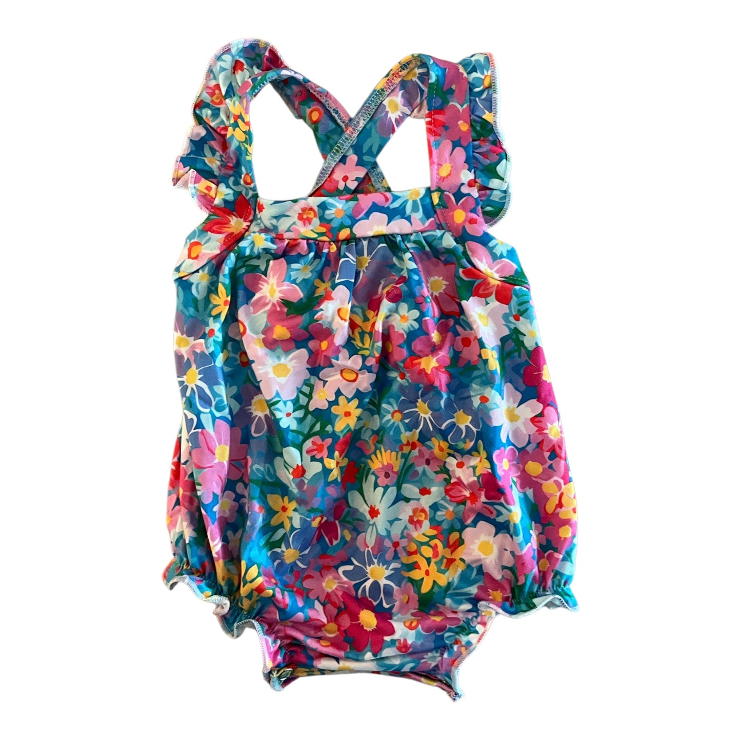 Floral Ruffle Romper