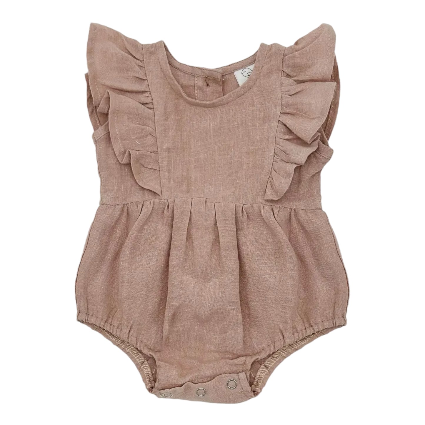 Blush Linen Ruffle Bubble