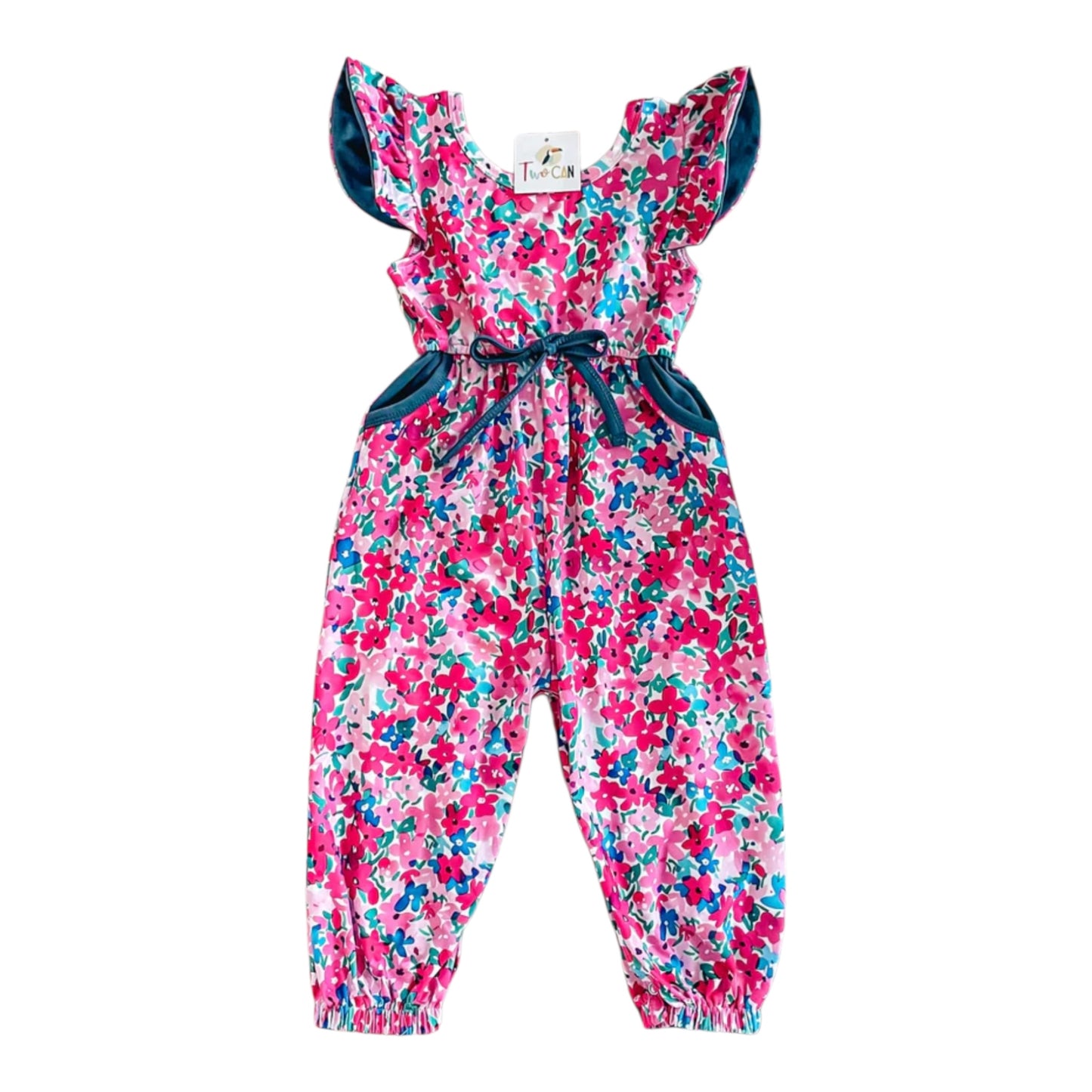 Pink Floral Jumpsuit