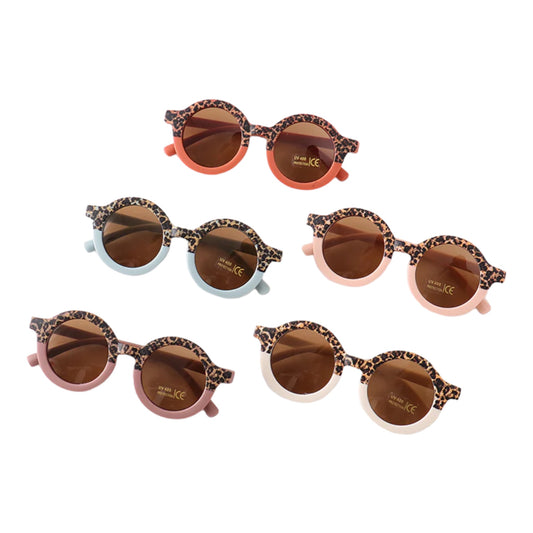 Cheetah Print Retro Sunglasses