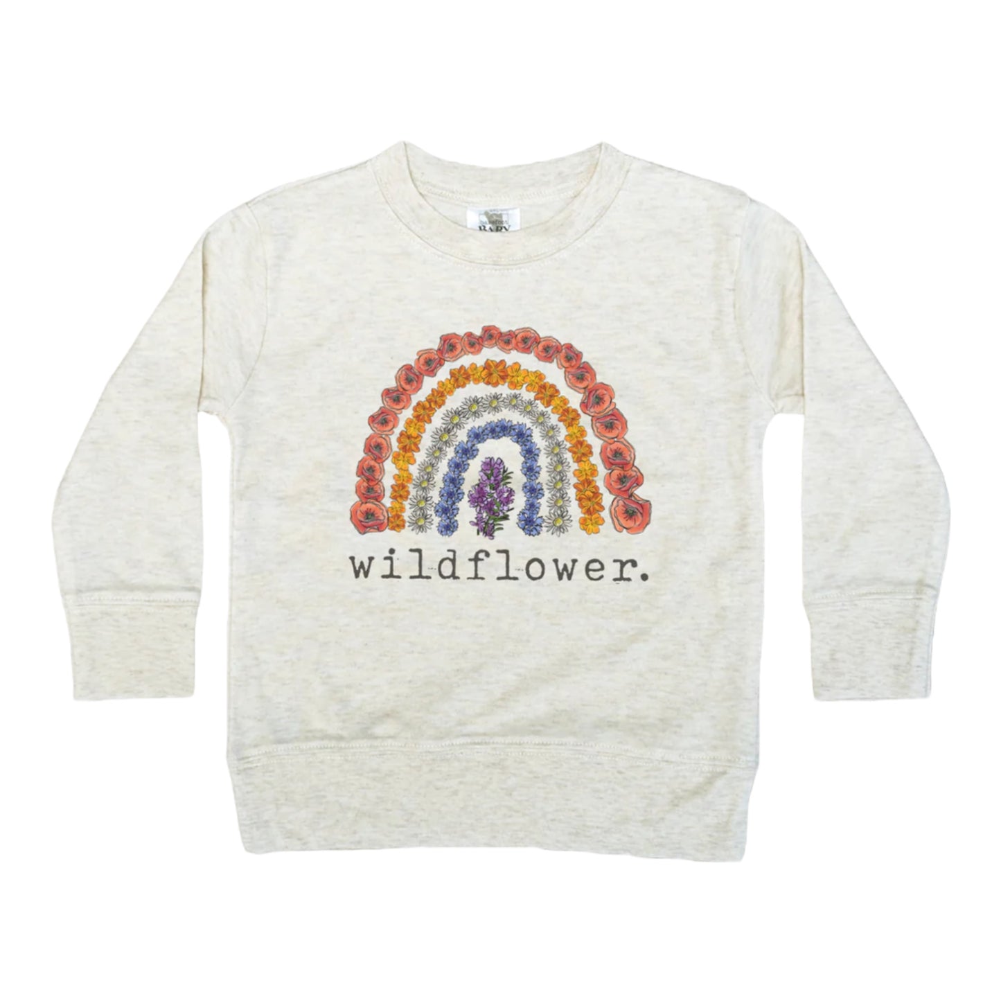 "Wildflower" Spring Nature Long Sleeve Shirt for Girls