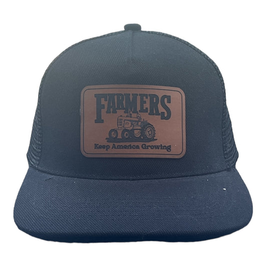 Black Farm Support Trucker Hat for Kids