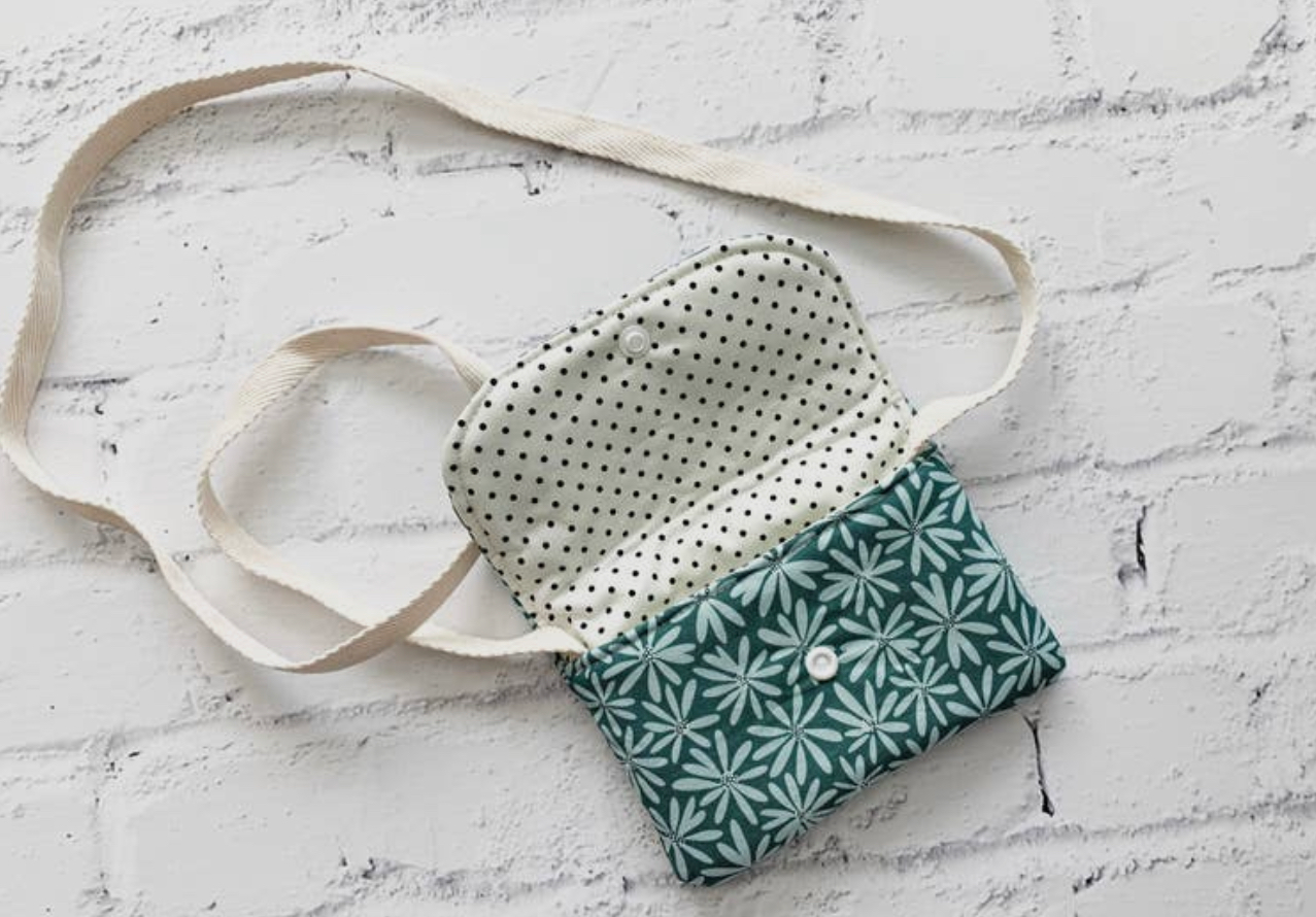 Kids Green Flower Purse