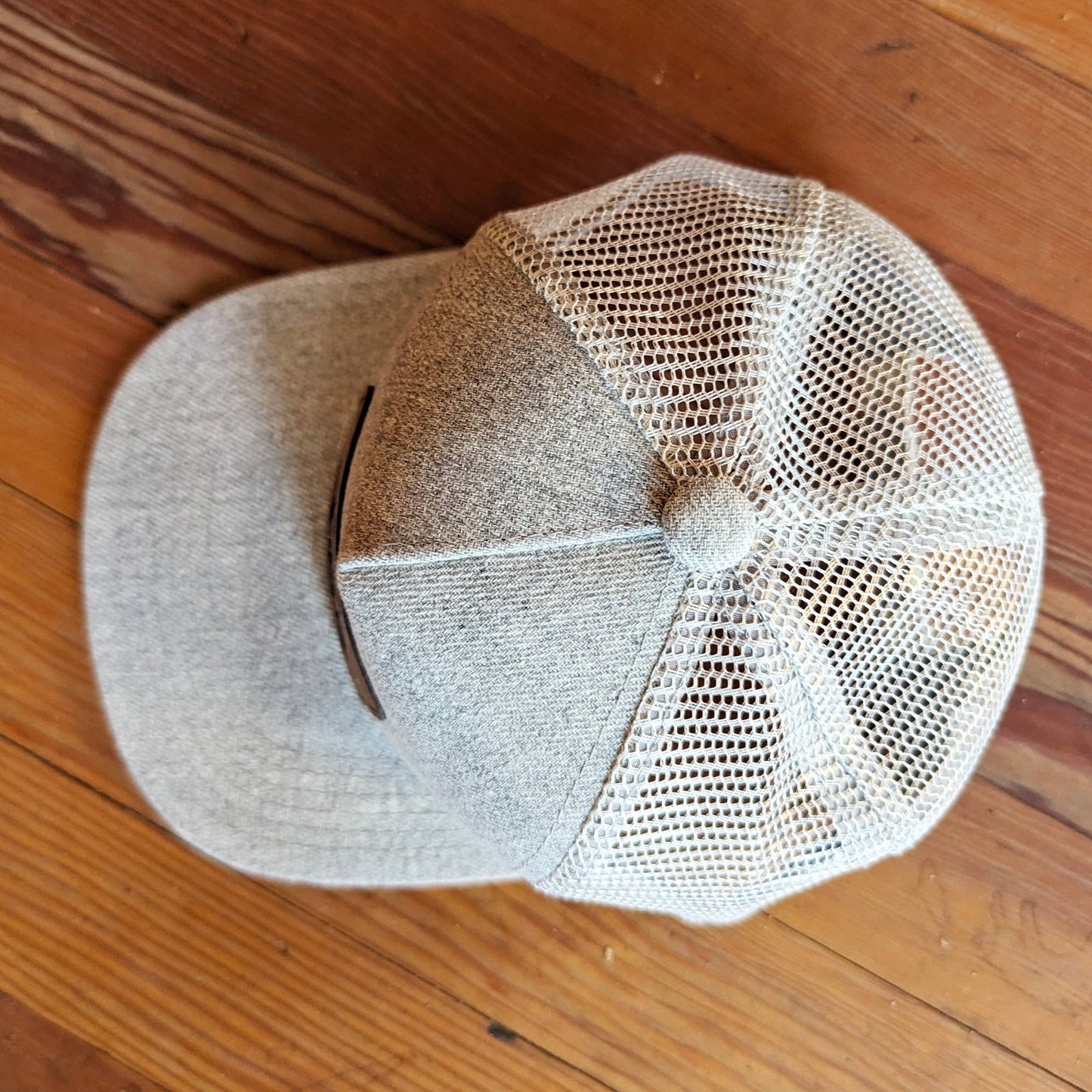 Heather Grey "Raised in a barn" Trucker Hat