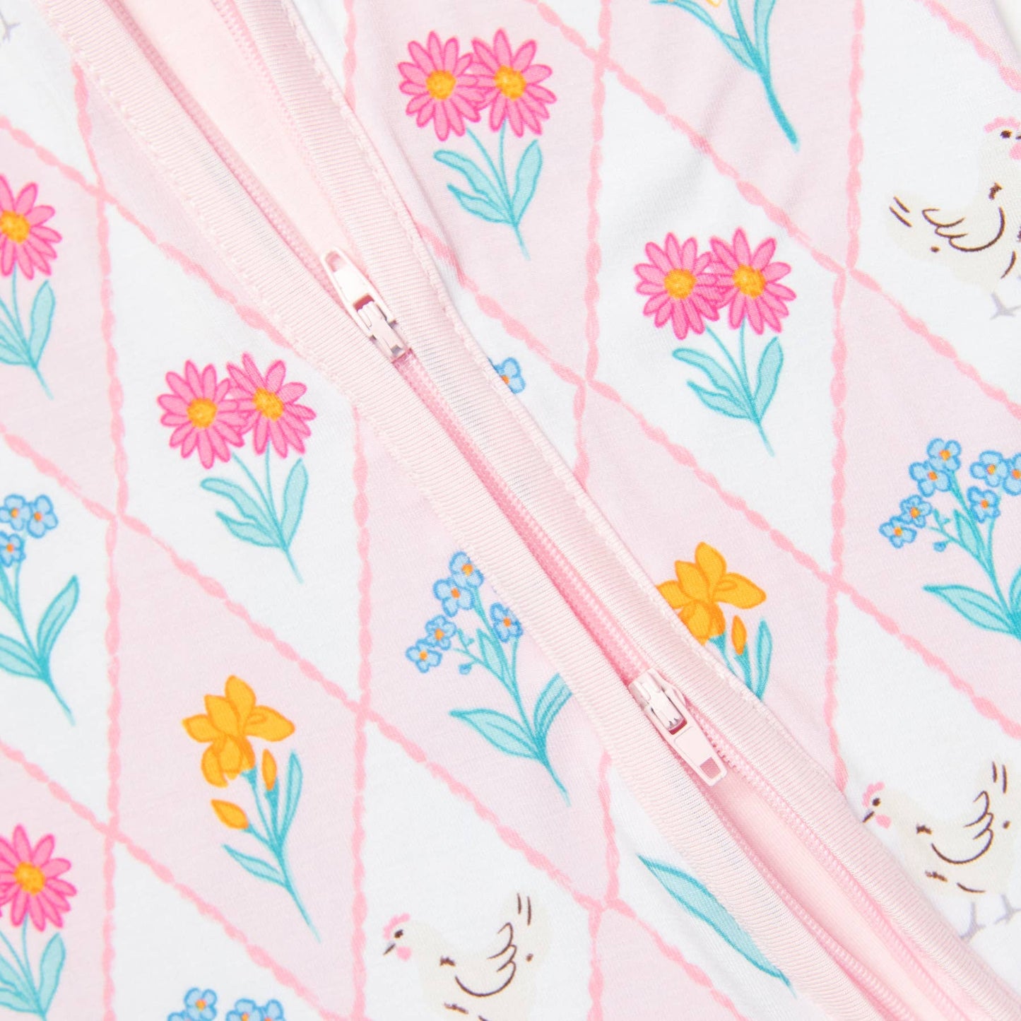 Diamond Floral Chicken Bamboo