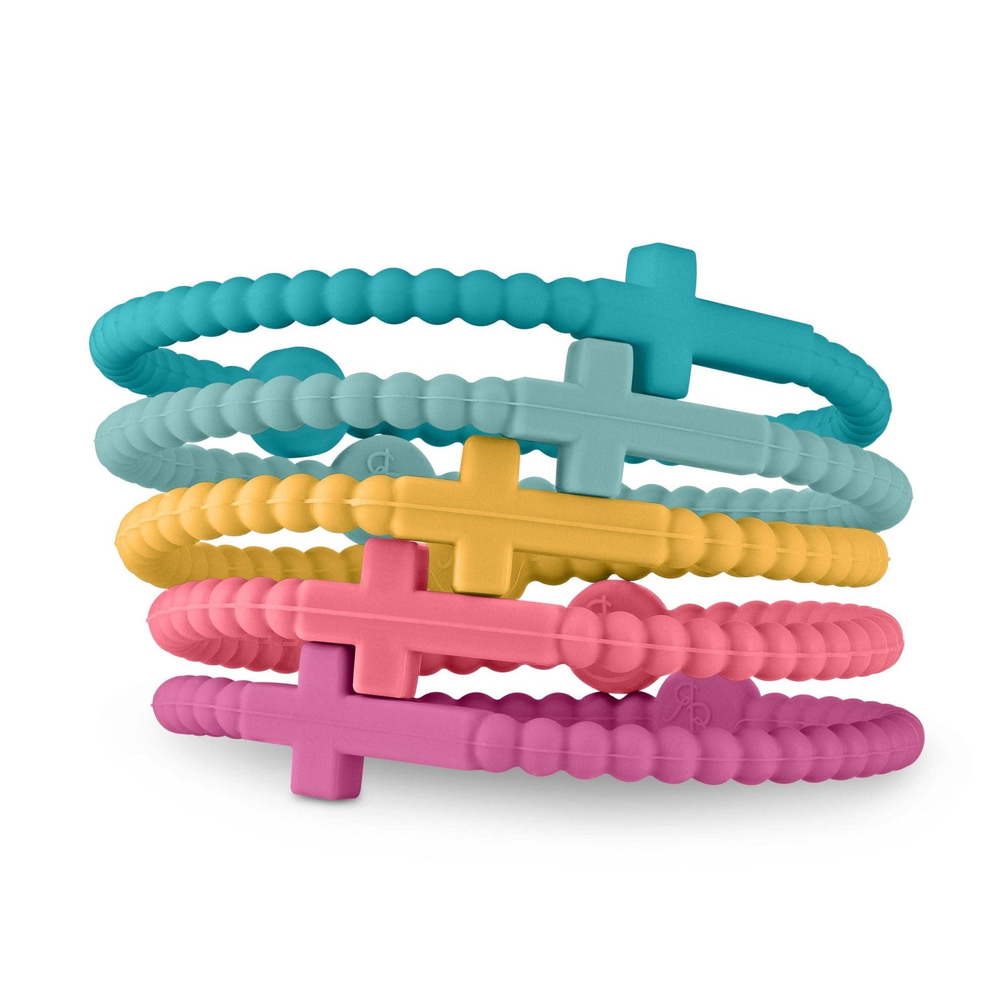 Jesus Bracelets Pack of 5 (silicone cross bracelets)