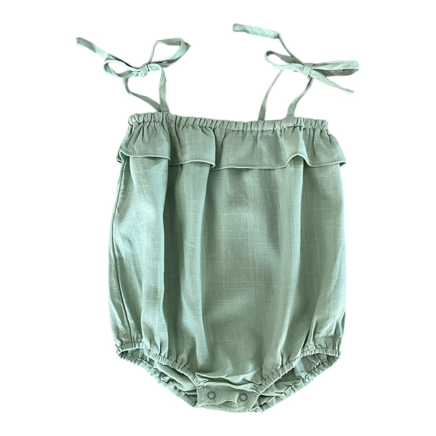 Green Tie Ruffle Bubble