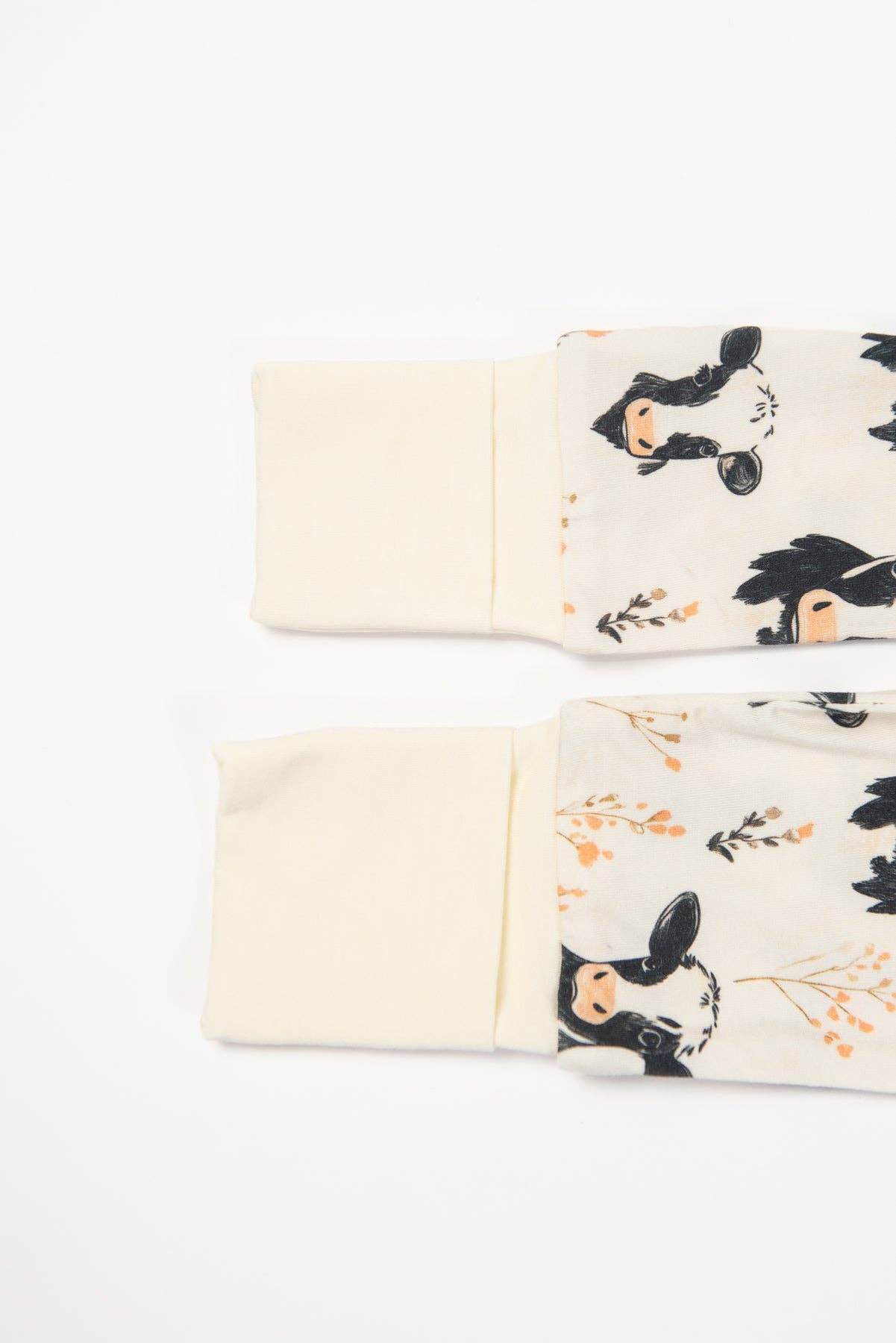 Floral Holsteins Bamboo Zippy