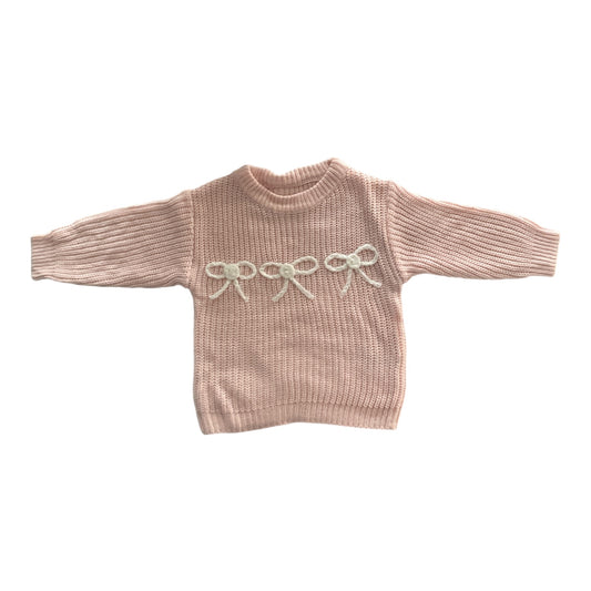 Pink Coquette Knit Sweater