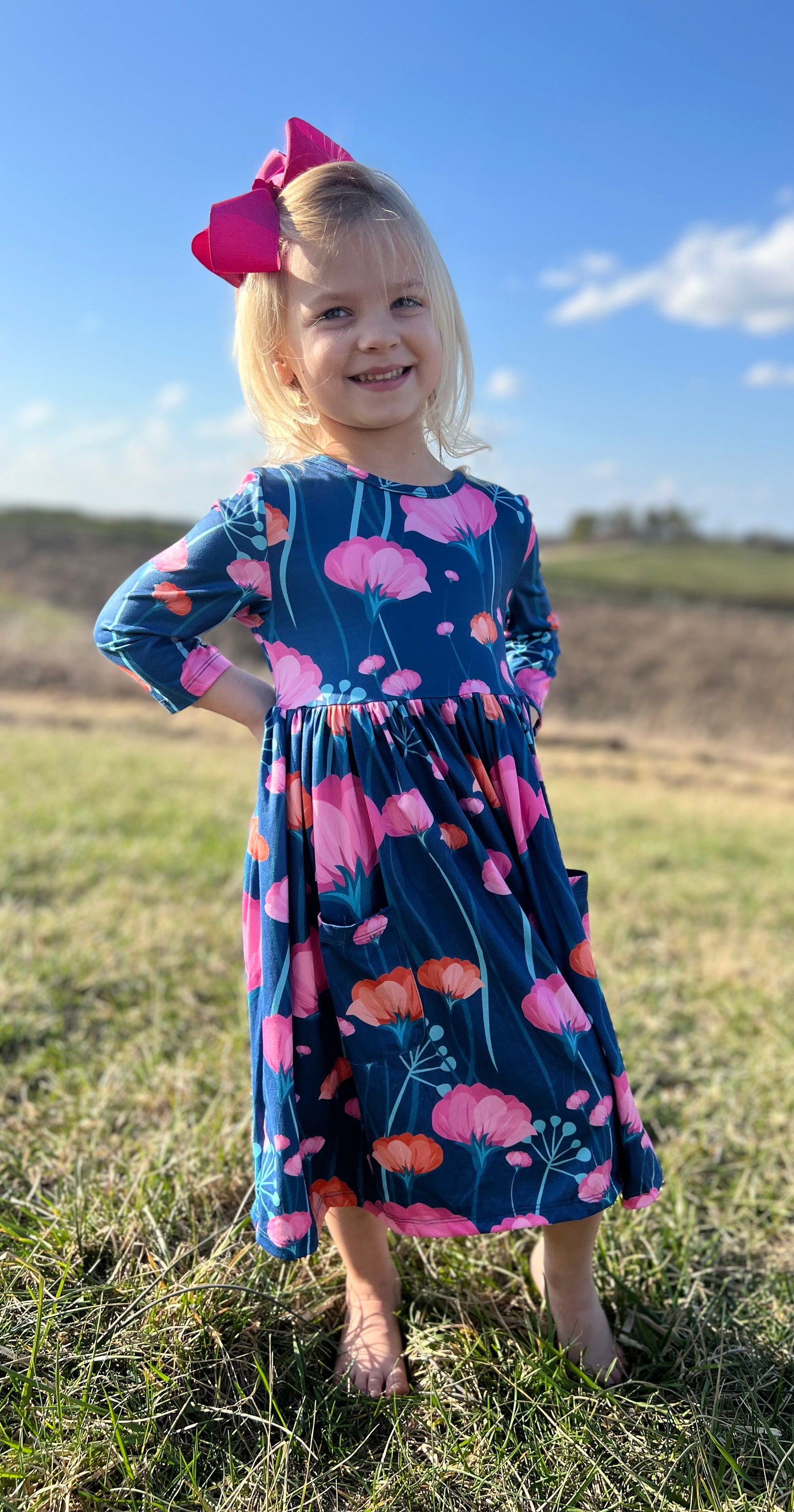 Mila + Rose Poppies Twirl Dress