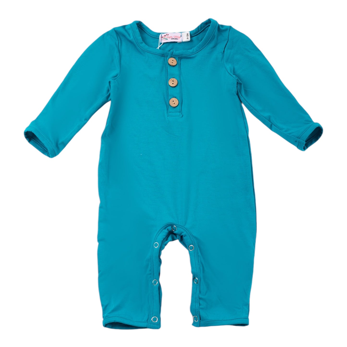 Teal Bamboo Romper