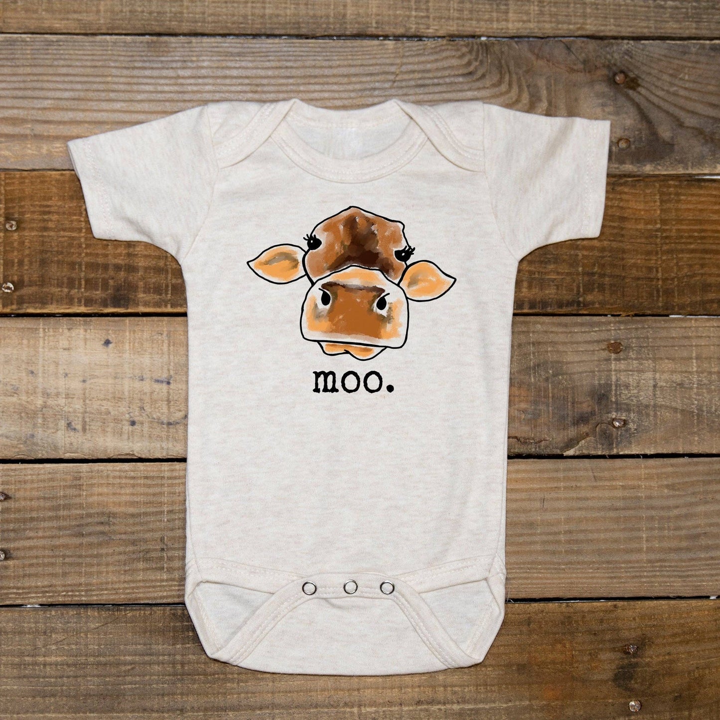 MOO Cow Long Sleeve Onesie