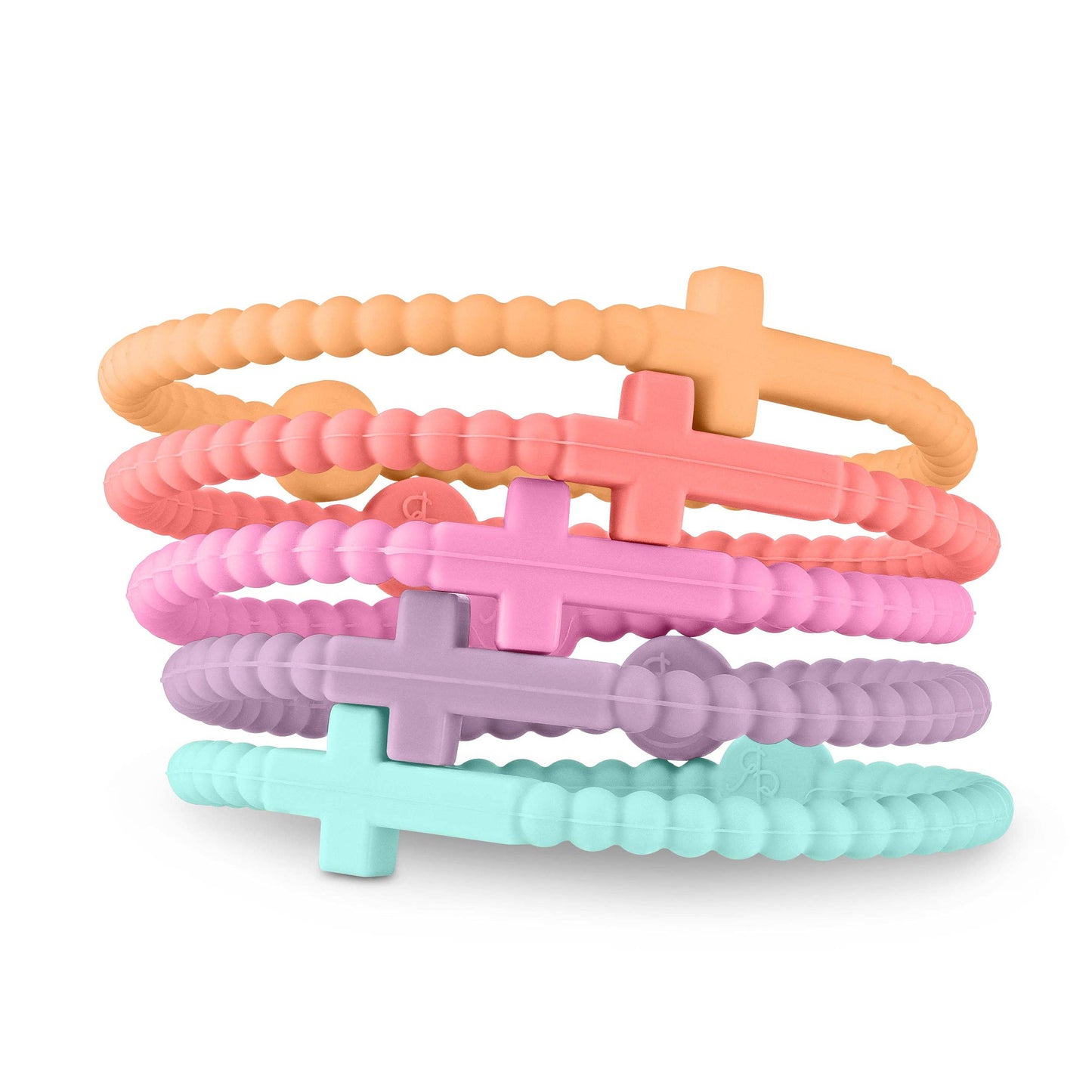 Jesus Bracelets Pack of 5 (silicone cross bracelets)