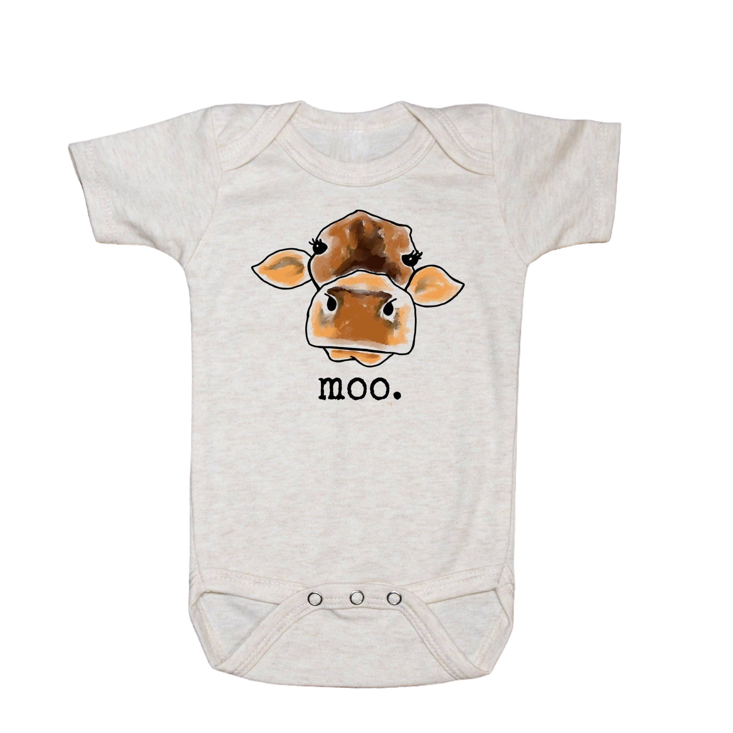 "MOO" Cow Onesie