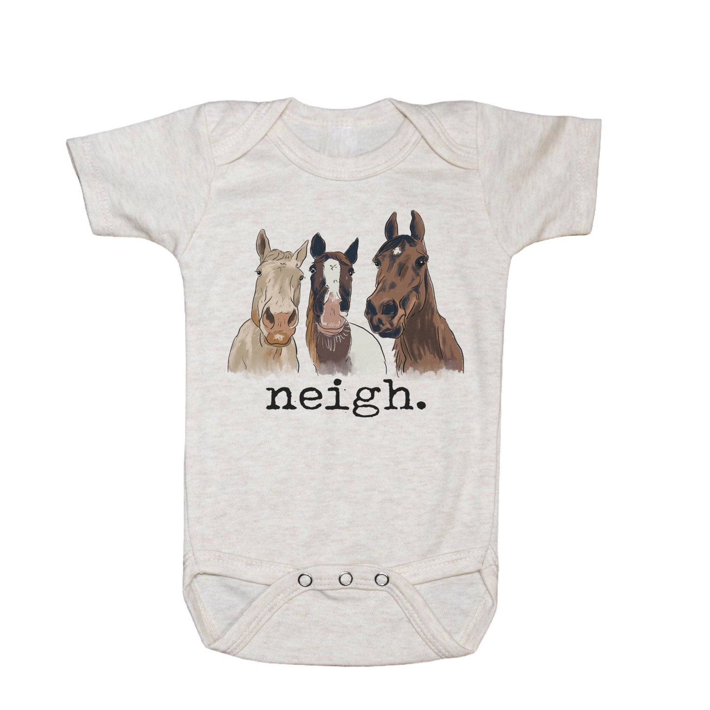 "Neigh" Horse Onesie