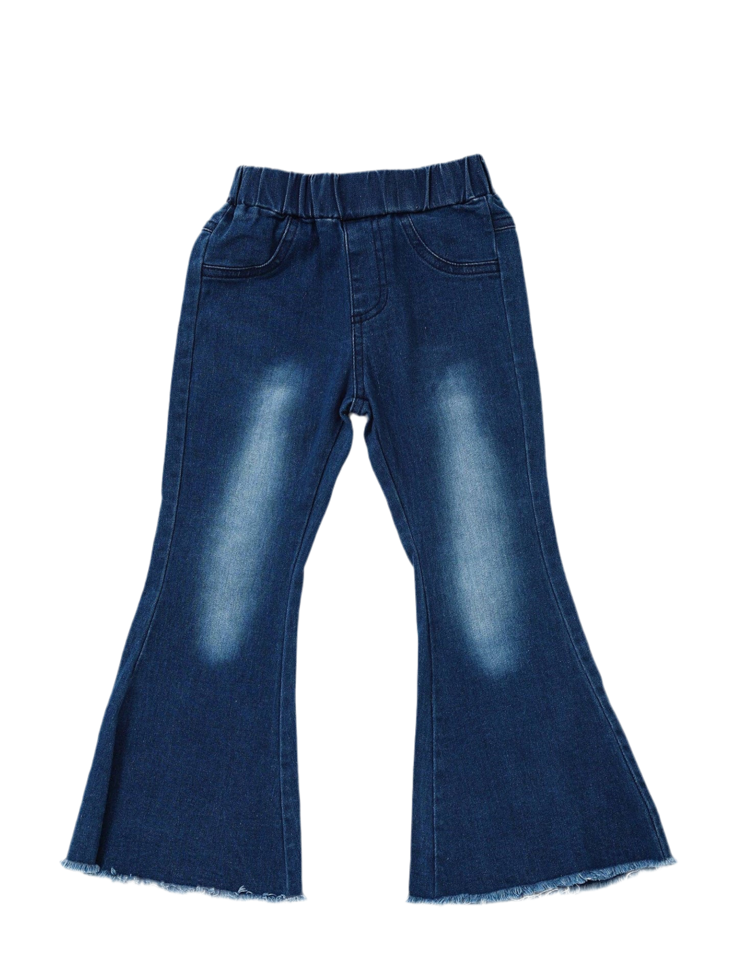 Washed Blue Flare Jeans