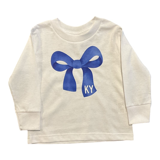 UK Blue Coquette Bow Tee