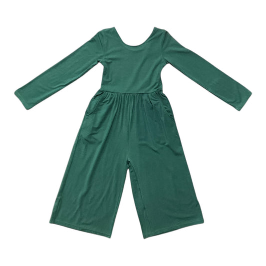 Green Long Sleeve Bamboo Romper