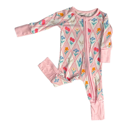 Diamond Floral Chicken Bamboo