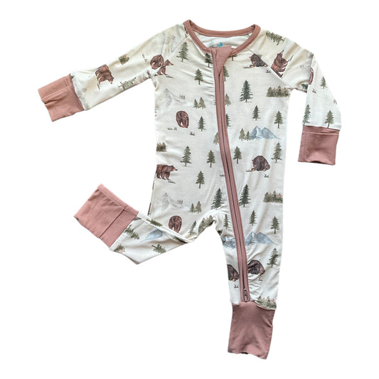 Bears and Pine Bamboo Zippy