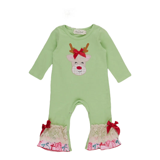 Reindeer Ruffle Romper: