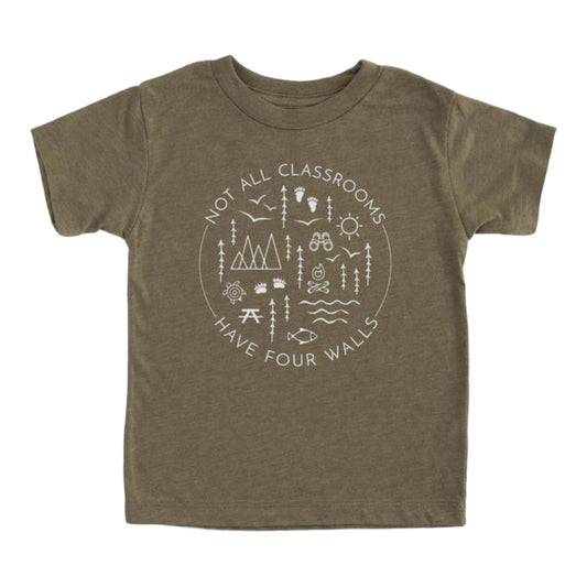 Nature Supply Co. Olive Not All Classrooms Have Four Walls T-shirt