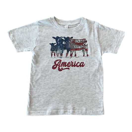 American Flag Cows T-shirt