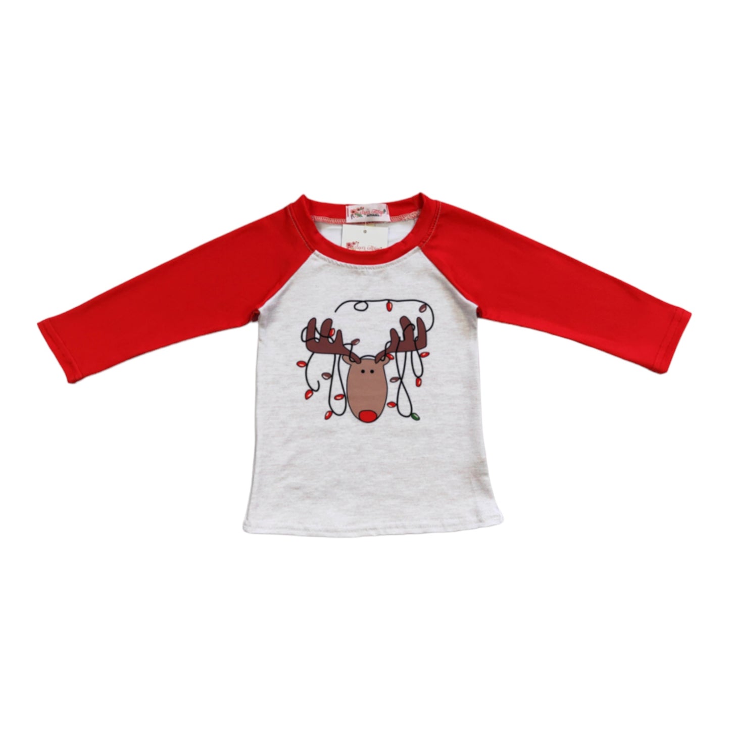 Reindeer Lights Raglan