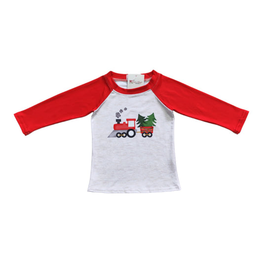 Tree Train Raglan