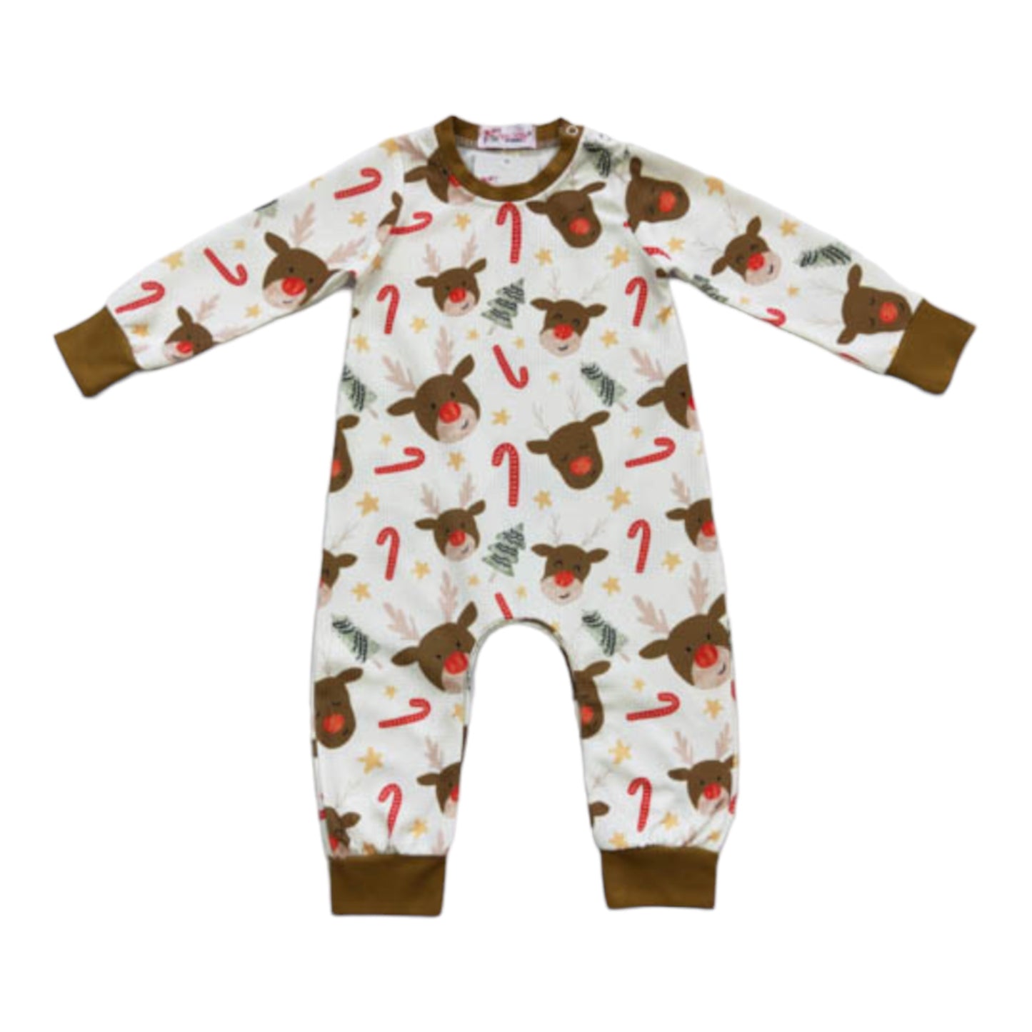 Reindeer and Candy Canes Romper