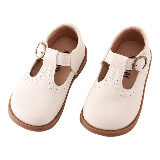 White Vintage Leather Shoes