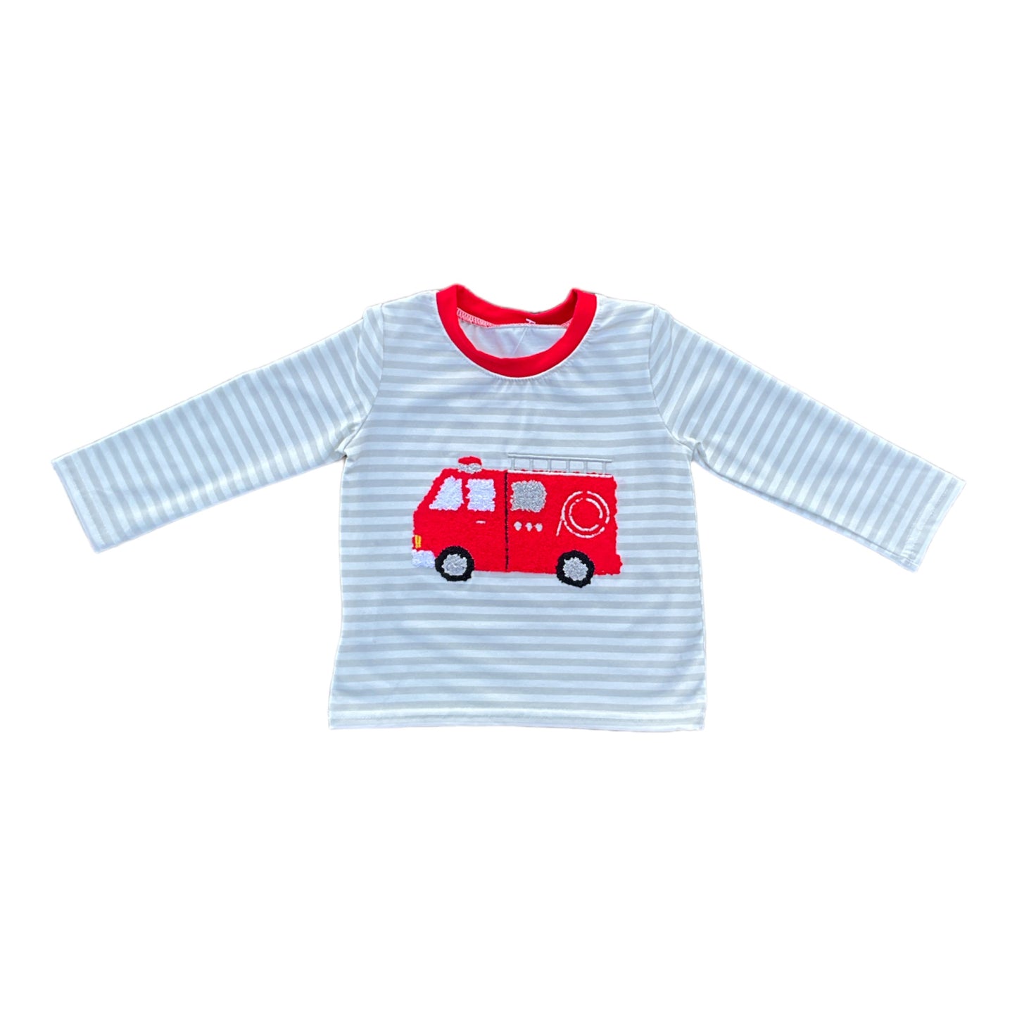 Fire Truck French Knot Top