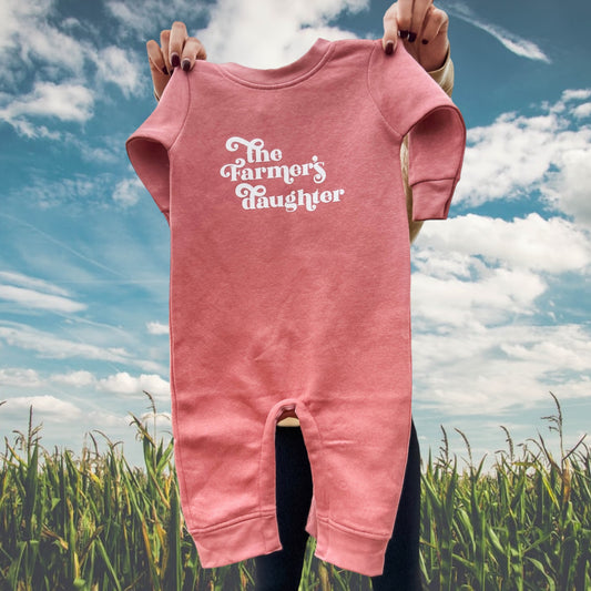 Western ‘Farmer’s Daughter’ Baby Fleece One Piece