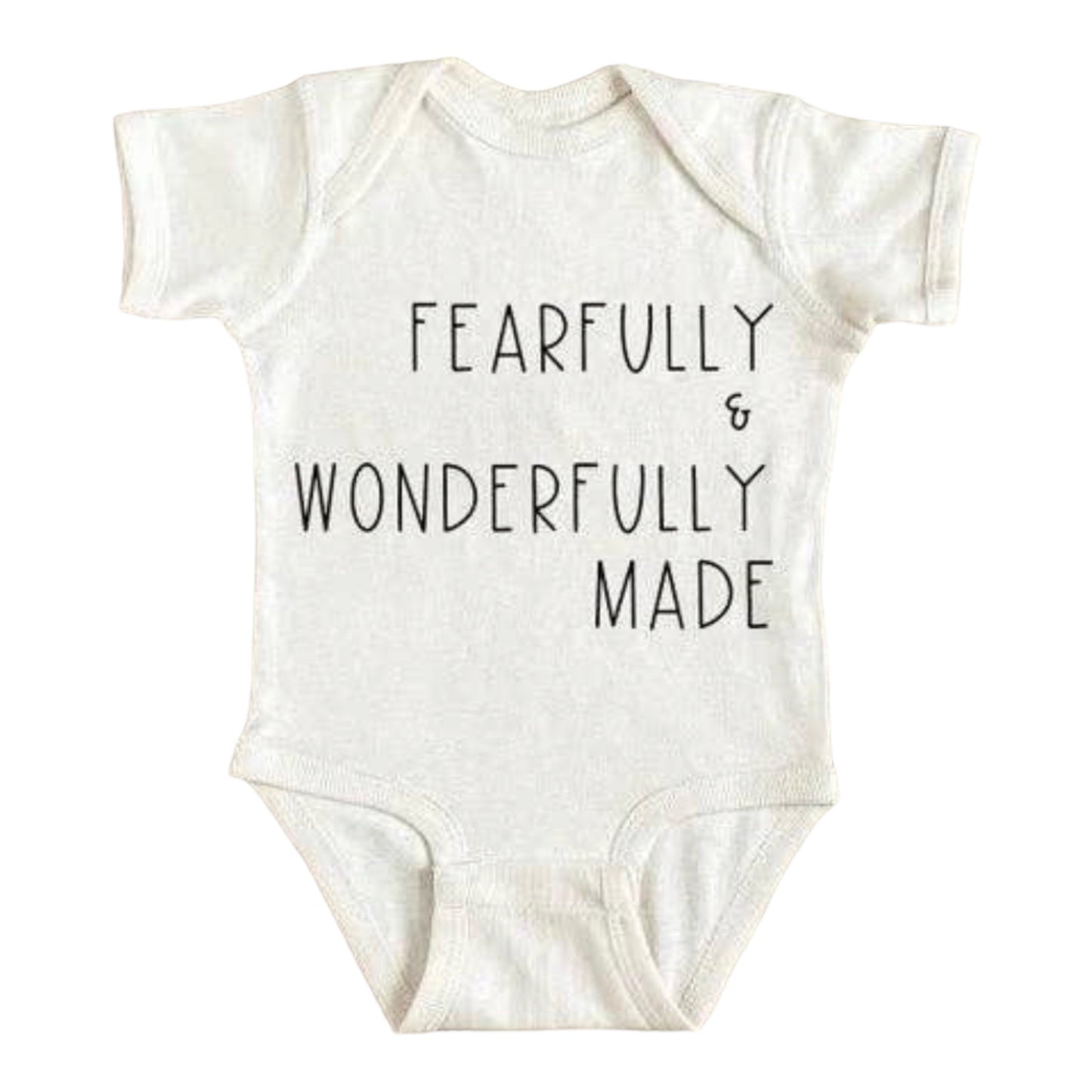 Fearfully And Wonderfully Made Short Sleeve Onesie or T-shirt