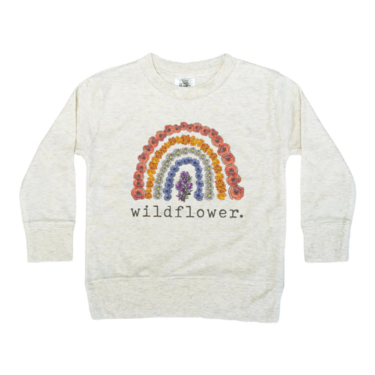 "Wildflower" Spring Nature Long Sleeve Shirt for Girls