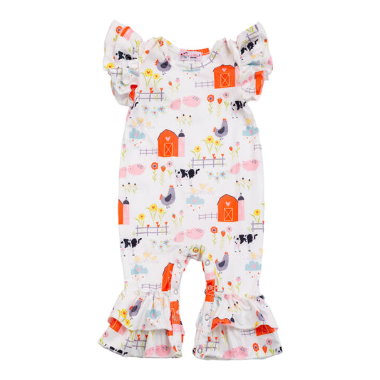 Spring on the Farm Baby Romper