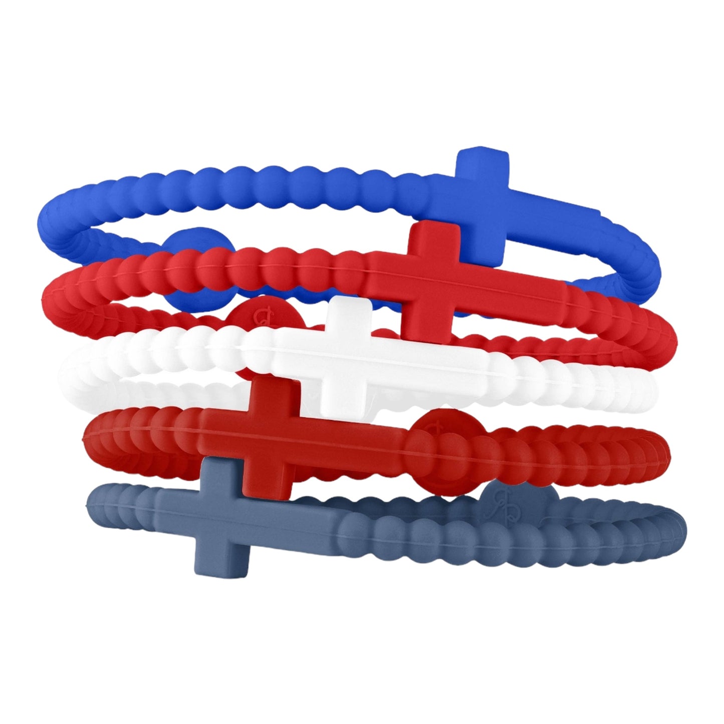 Jesus Bracelets Pack of 5 (silicone cross bracelets)