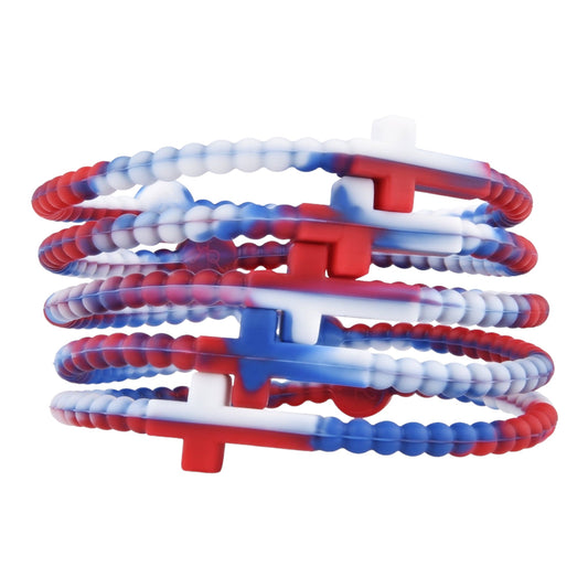 Jesus Bracelets Pack of 5 (silicone cross bracelets)
