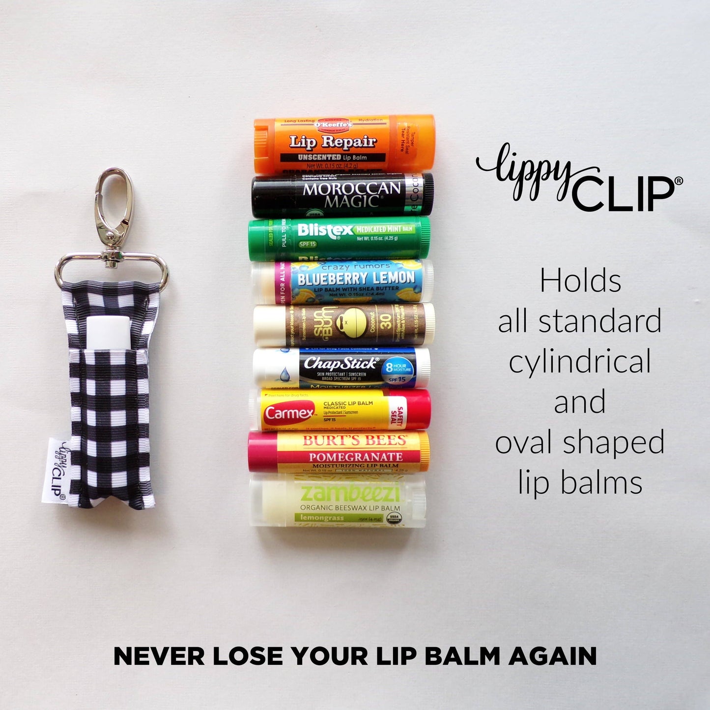 Sports Galore LippyClip® Lip Balm Holder for Chapstick
