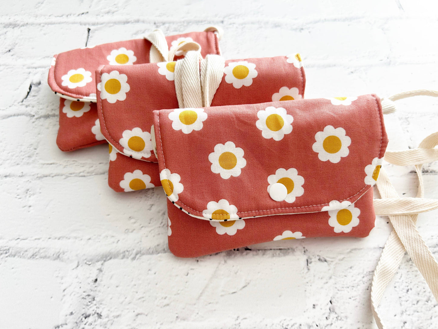 Pink with White Flower Purse