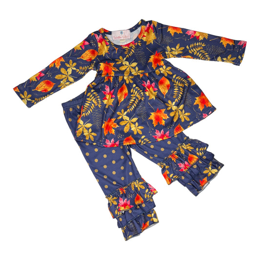 Autumn Leaves Pant Set by Wellie Kate