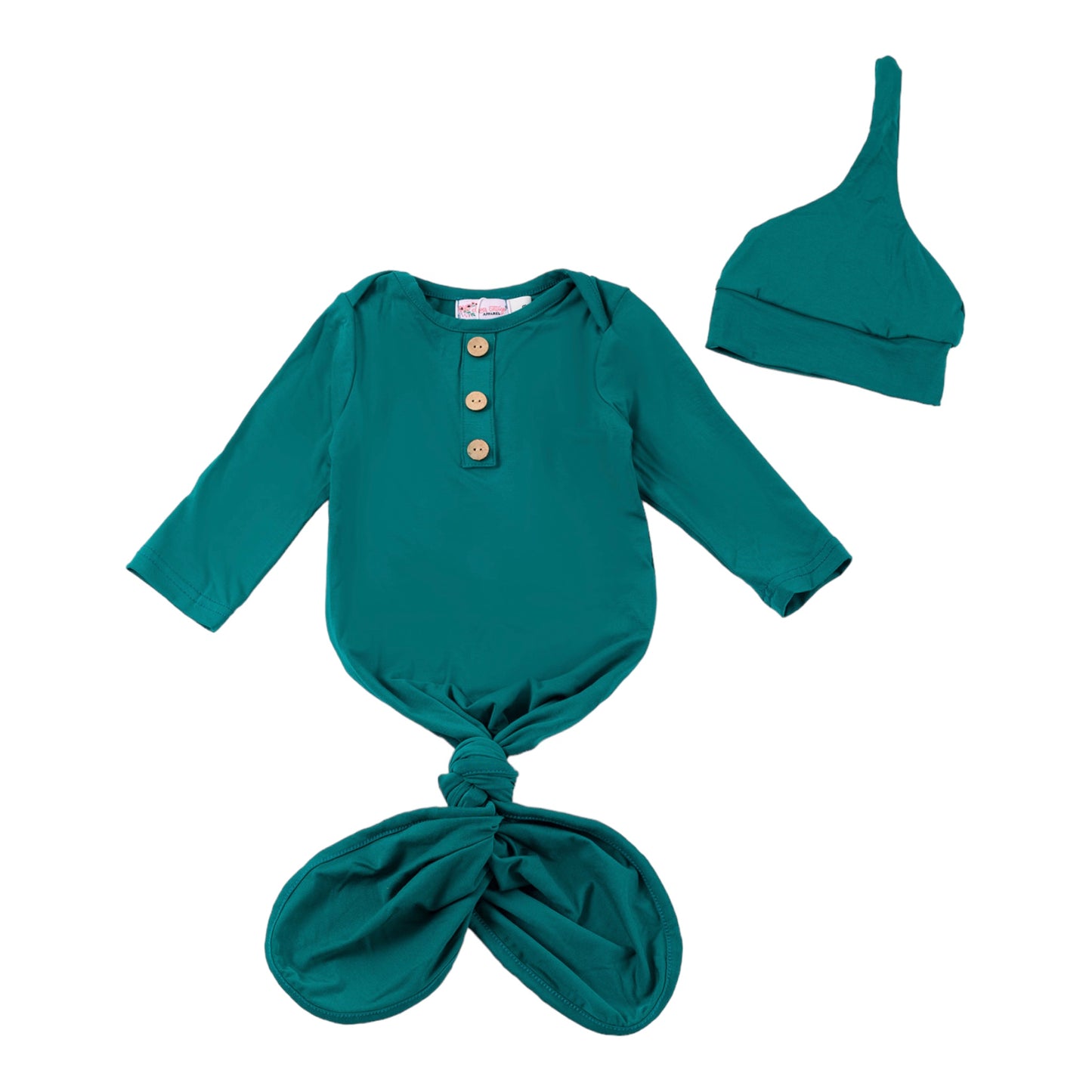 Emerald Bamboo Baby Gown