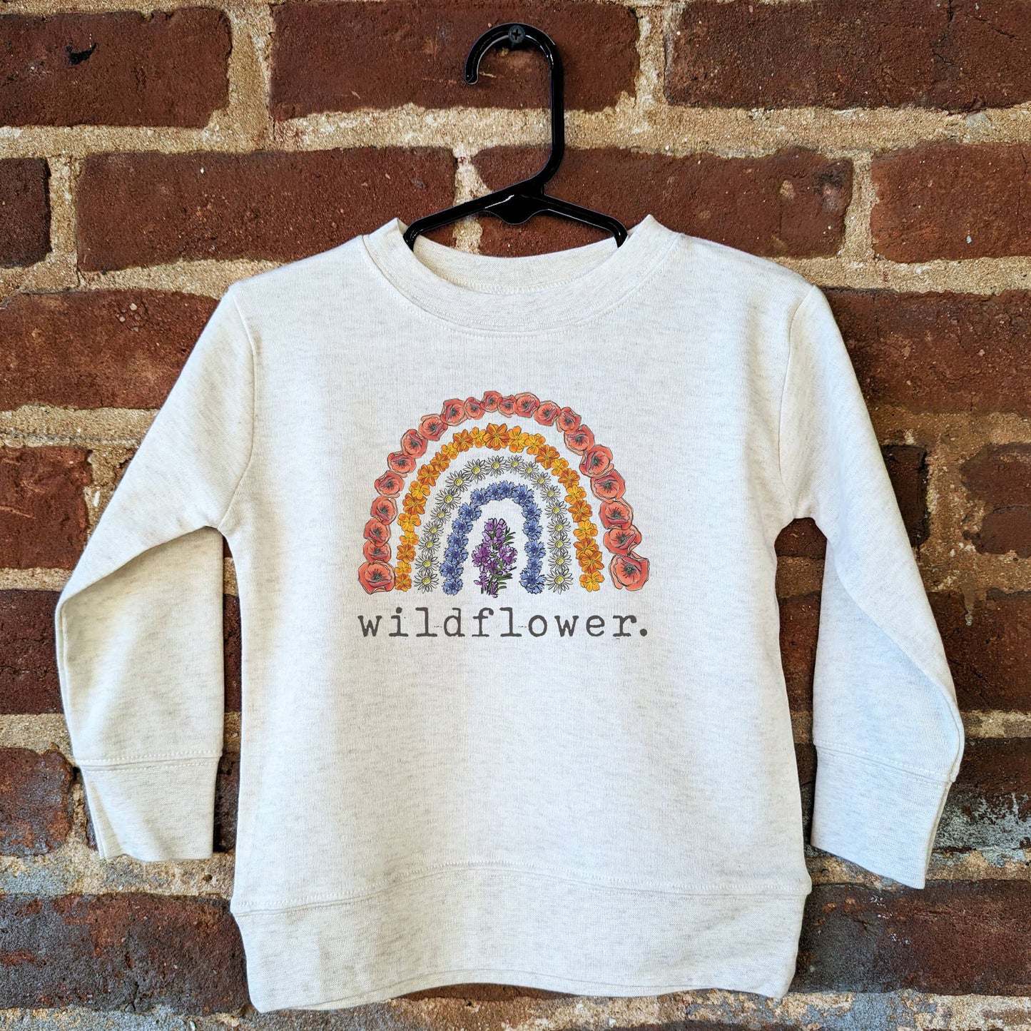 "Wildflower" Spring Nature Long Sleeve Shirt for Girls