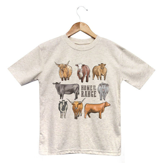 "Home on the range" Beige Toddler or Youth T-Shirt
